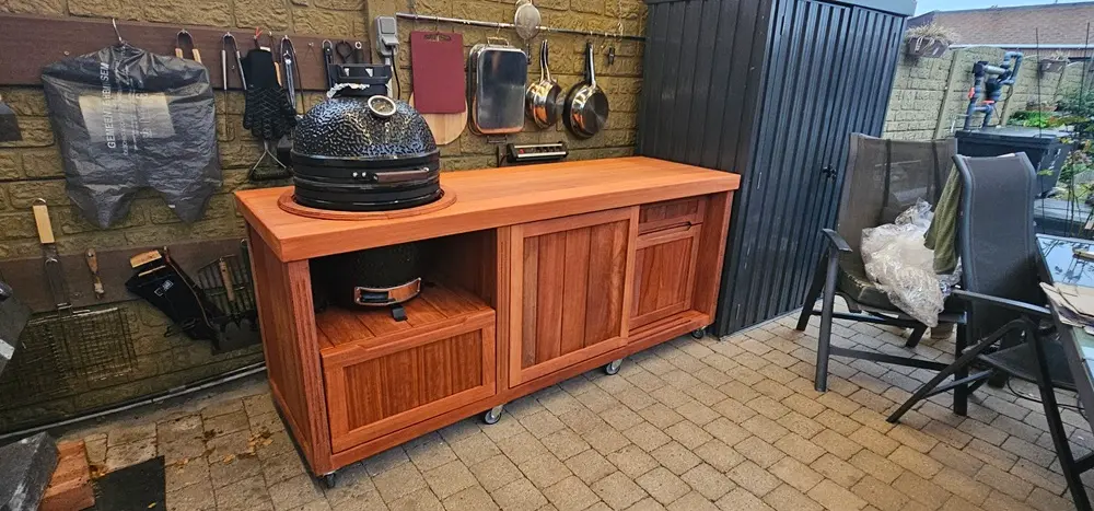 Buitenkeuken in padouk